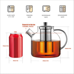 Ehugos side profile with capacity markings illustrating 1500ml volume for gatherings
