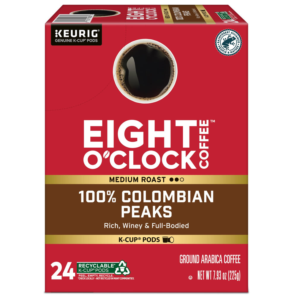 Eight O'Clock Coffee label close-up showing Orthodox Union Kosher certification trust