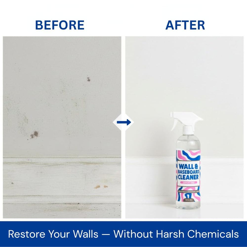 Eight Twelve 812 cleaning a baseboard showing effective scuff removal benefit