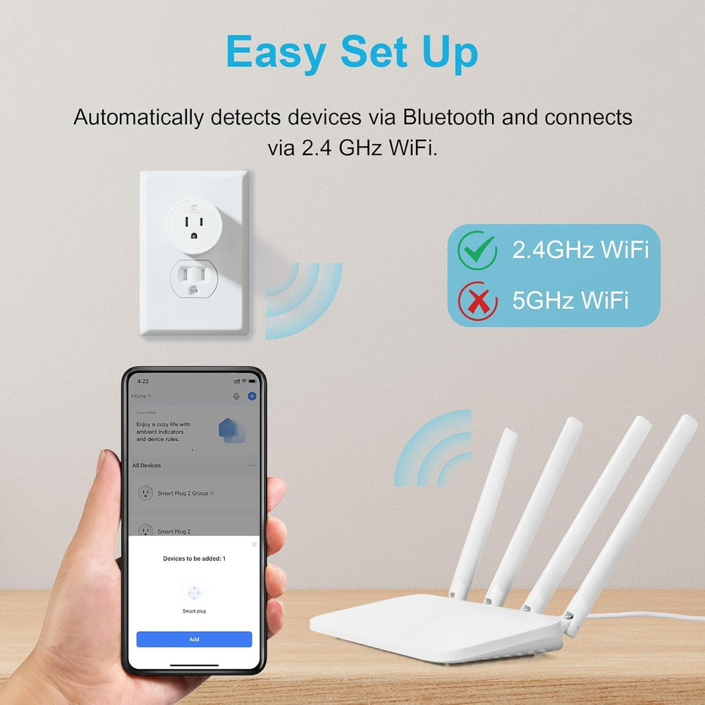 EIGHTREE phone showing schedule and timer settings to automate devices