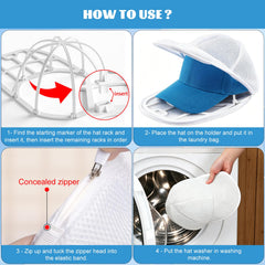 Eiito hat mounted on frame preserving brim and crown shape