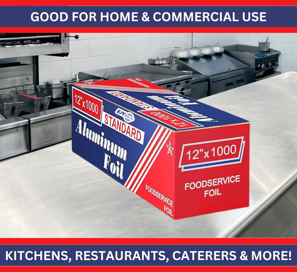 EJY IMPORT foil wrapped on grill, protecting food and simplifying cleanup