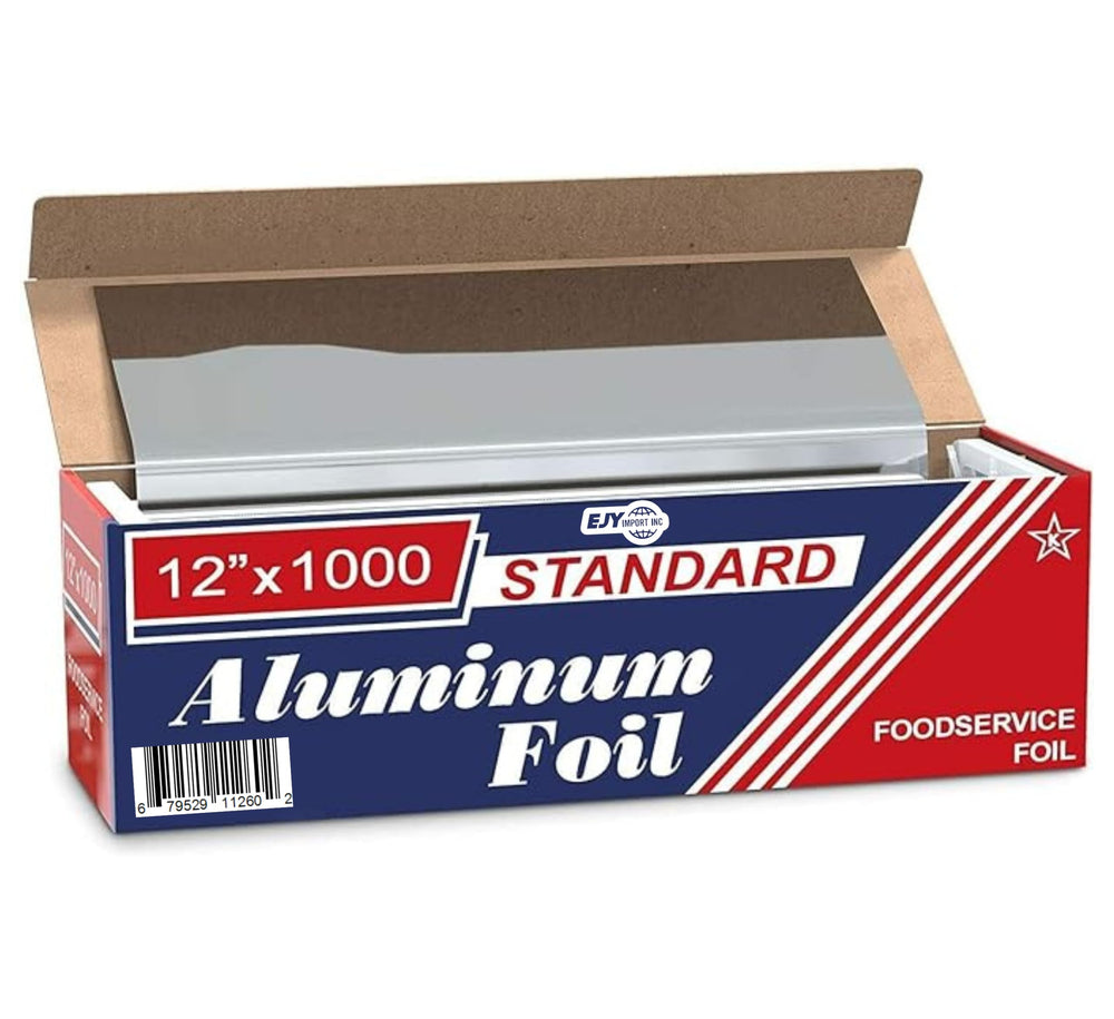 EJY IMPORT front packaging showing 12x1000 heavy-duty foil, reliable for commercial use