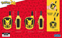 eKids Pikachu rear view showing belt clip and wrist strap for secure carry