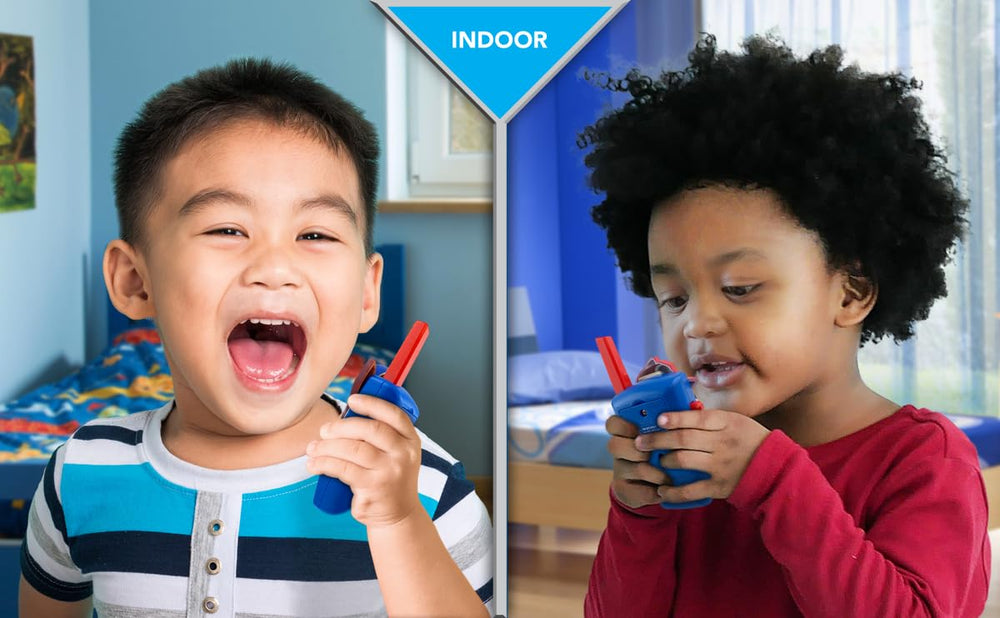 eKids walkie talkies package contents displayed for quick gift-ready convenience