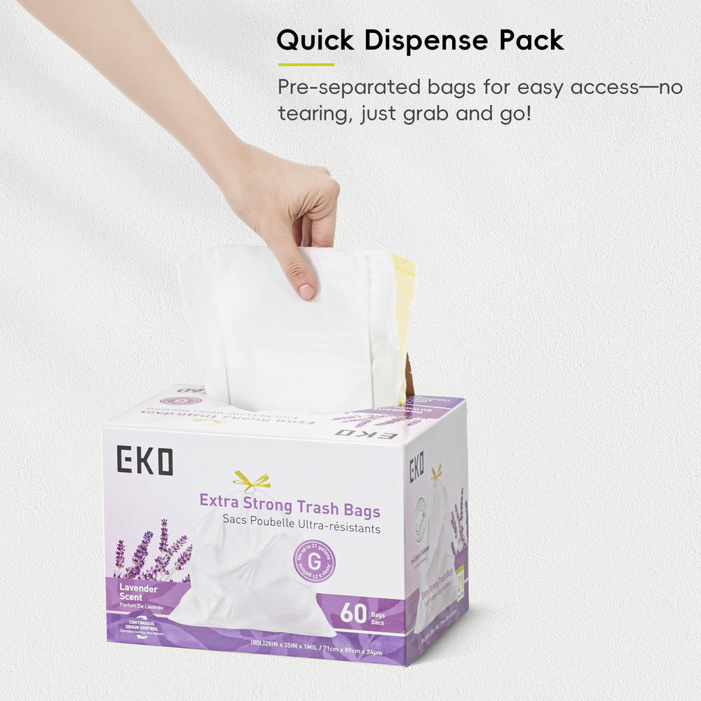 EKO bag holding heavy load to demonstrate puncture resistance and durability