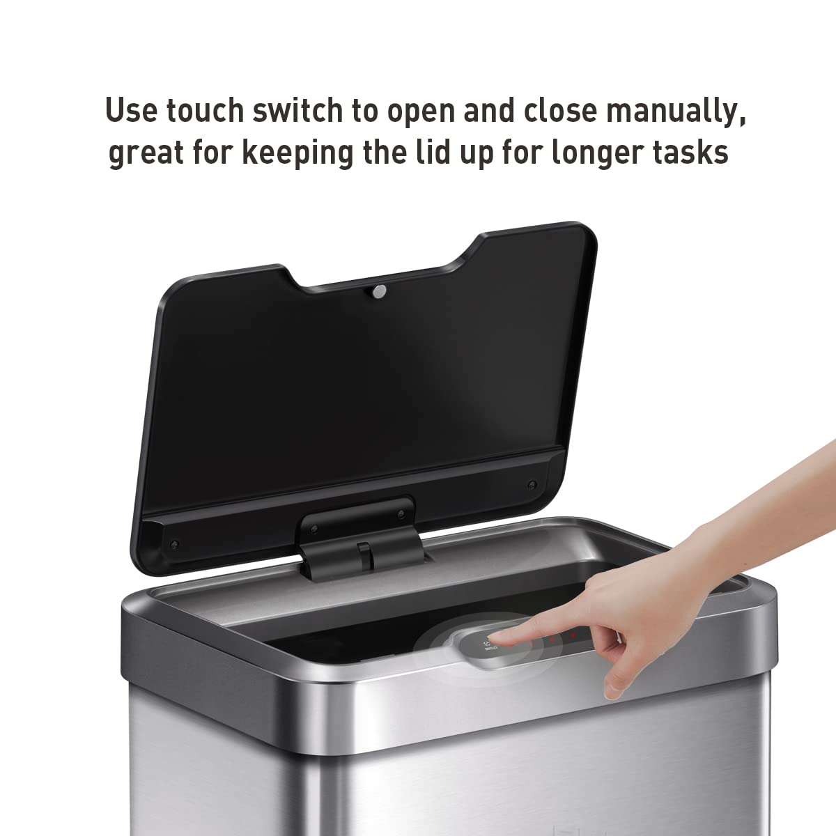 EKO Mirage-T with lid open demonstrating 36 inch open height and easy access