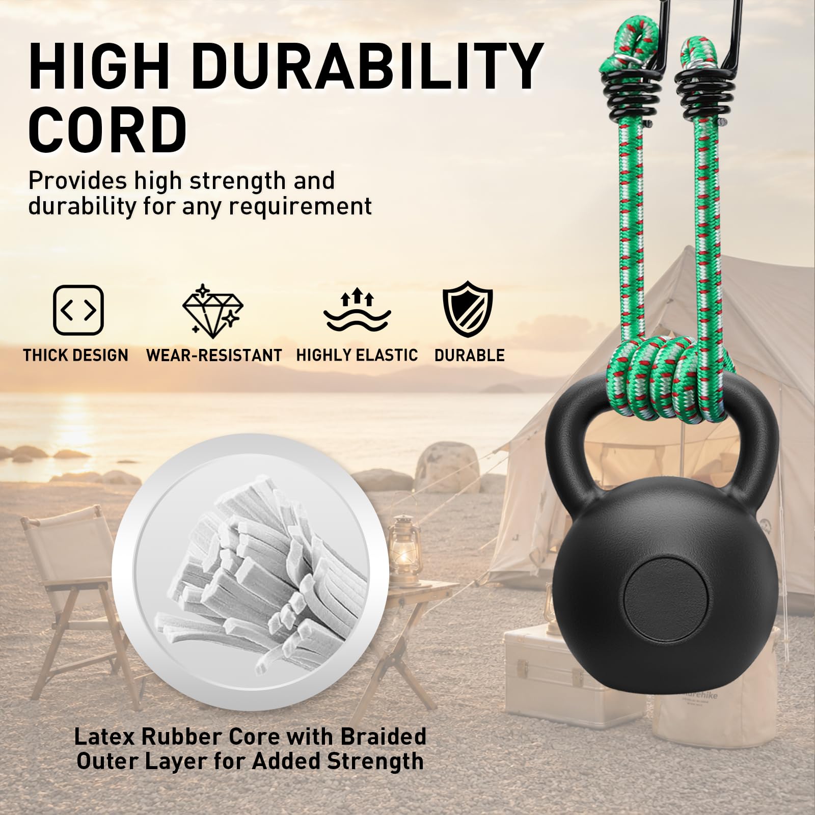 ELEAD cords fastening cargo on a truck rack for safer transport