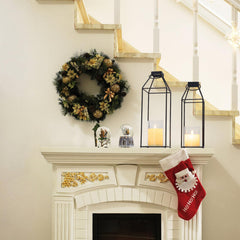 ELEATTRUN lanterns on patio creating cozy outdoor ambiance and safe illumination