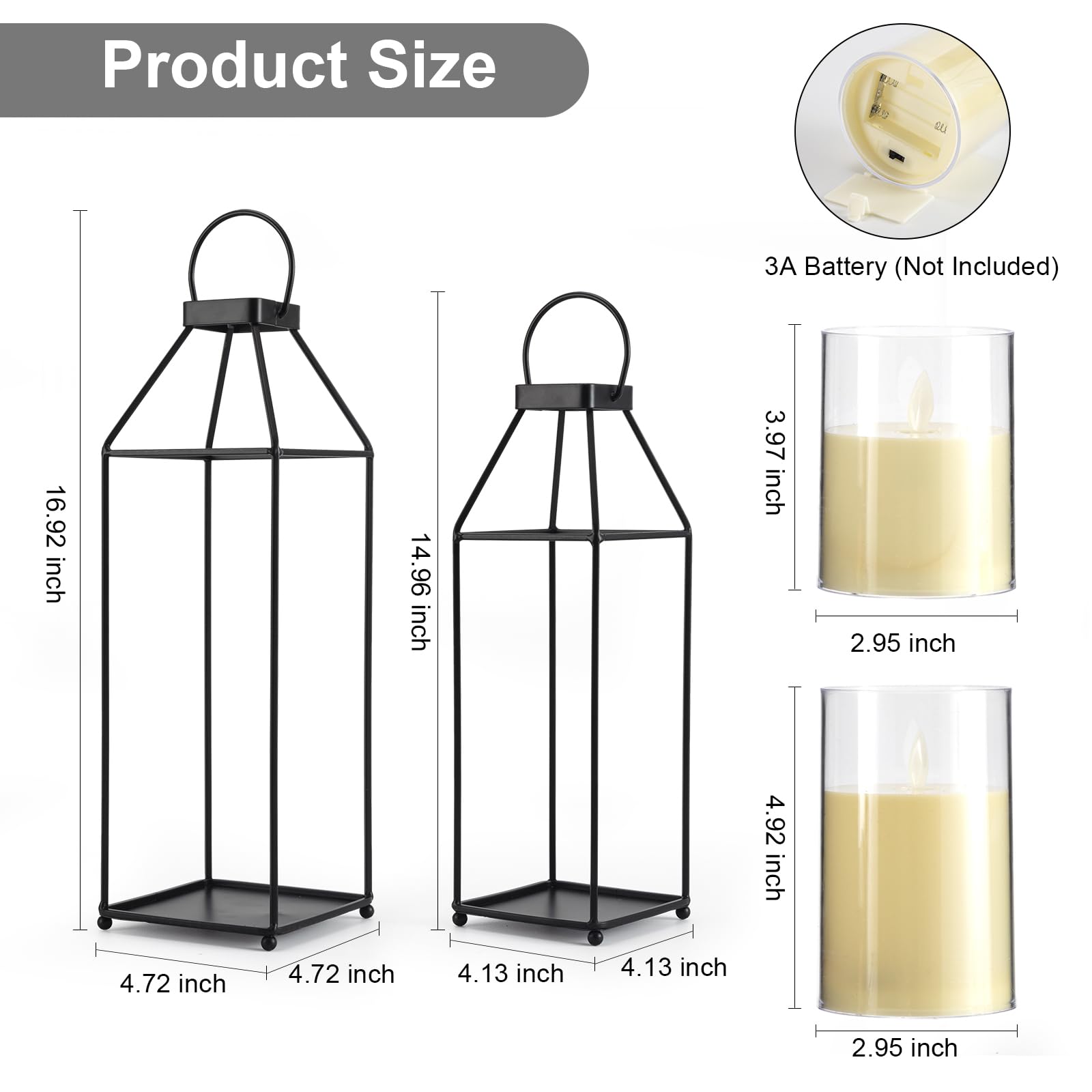 ELEATTRUN lanterns as tabletop display offering versatile indoor decorative use