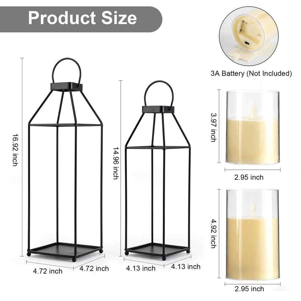 ELEATTRUN lanterns as tabletop display offering versatile indoor decorative use