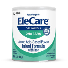 EleCare front can 14.1 oz showing branding and benefit of hypoallergenic nutrition