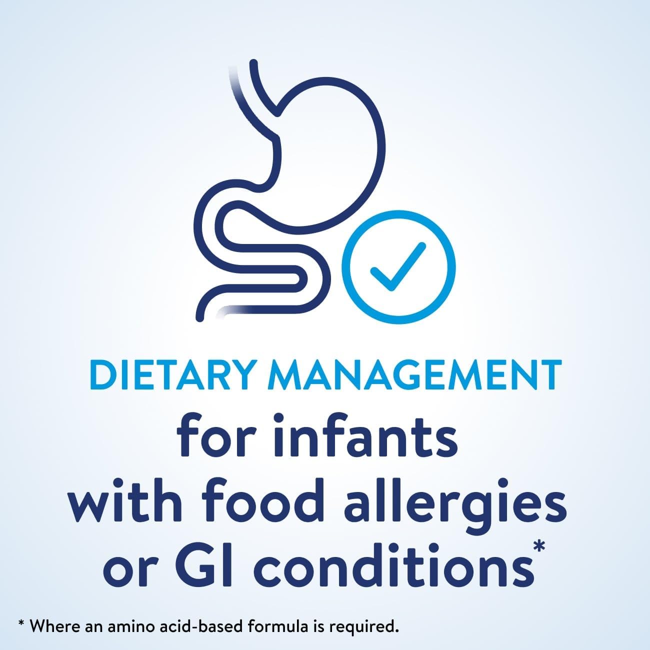 EleCare nutrition label close-up showing ingredients and clinical information