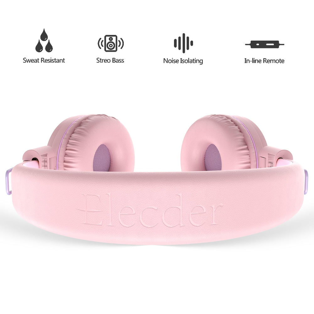 ELECDER i37 cushioned ear pad close-up highlighting soft comfort