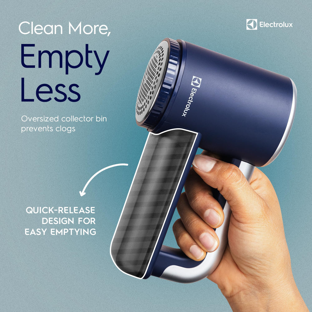Electrolux size comparison hand displays compact design for travel-friendly use