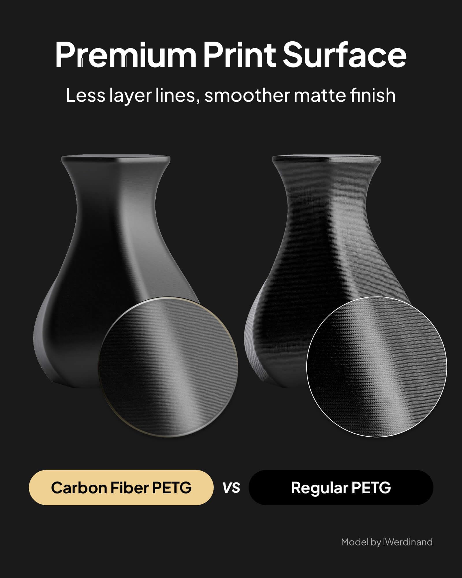 ELEGOO spool held in hand for scale showing 1kg capacity and easy handling