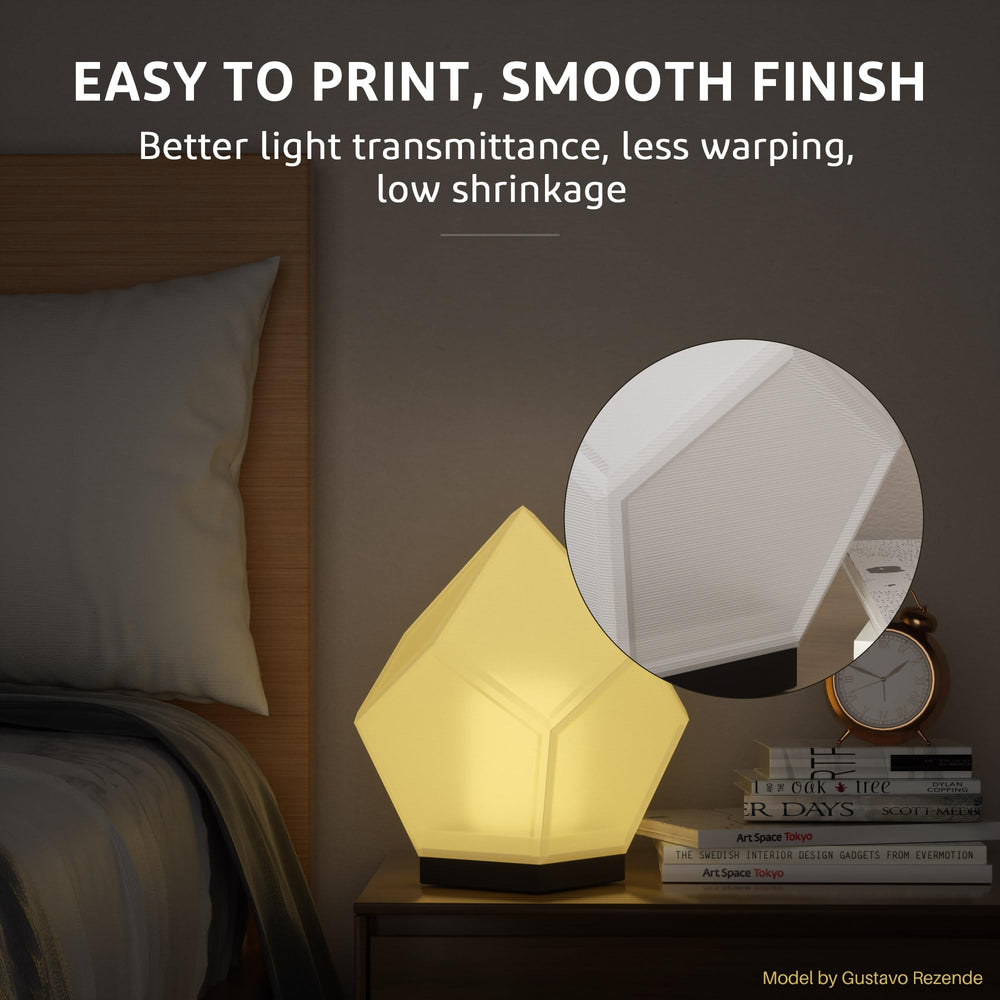 ELEGOO printed lampshade showing Rapid PETG light diffusion benefit