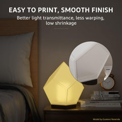 ELEGOO printed lampshade showing Rapid PETG light diffusion benefit