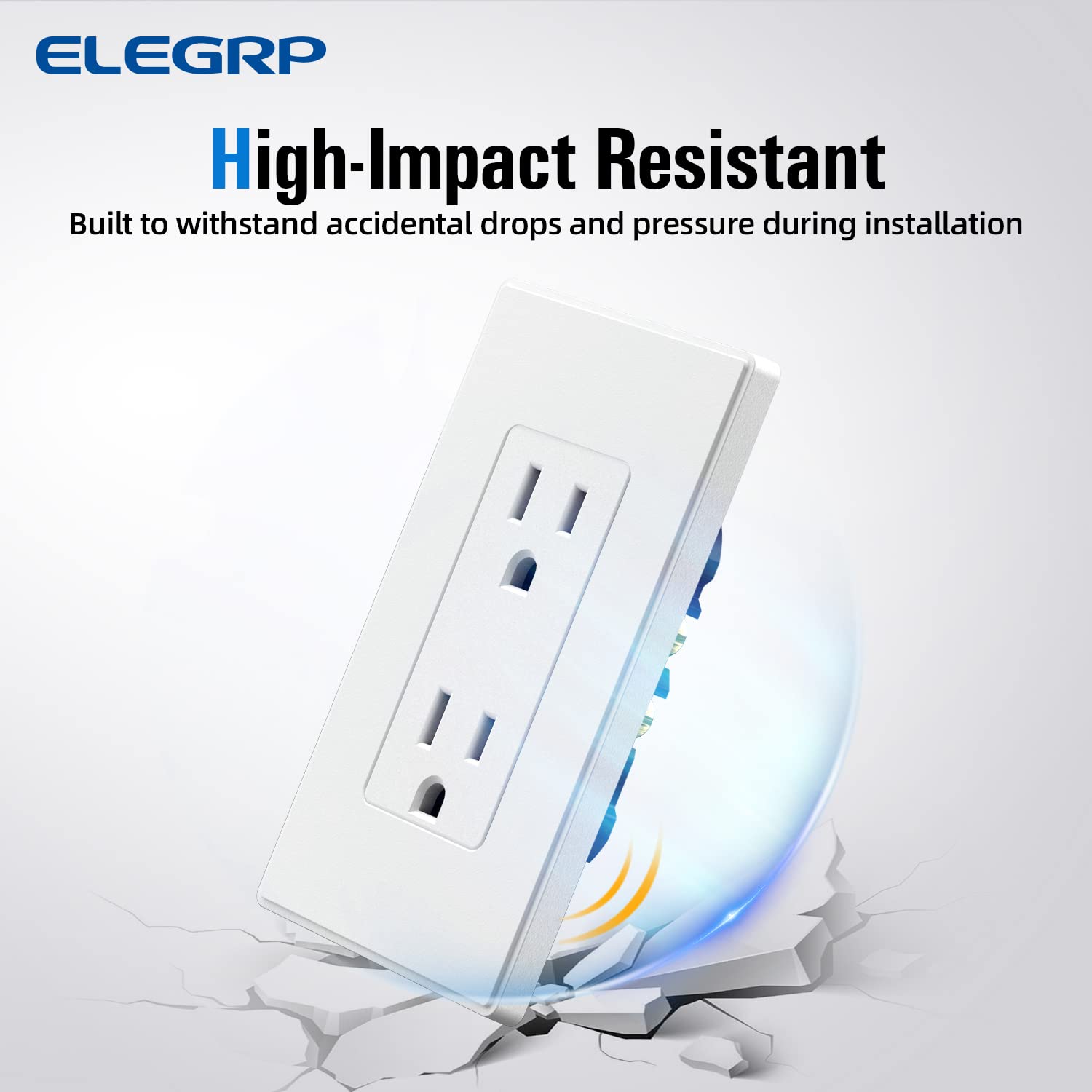 ELEGRP image of back showing push-in and side-wire terminations for fast, reliable wiring