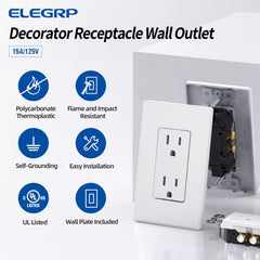 ELEGRP side profile showing shallow body for extra junction box wiring space and easier installs