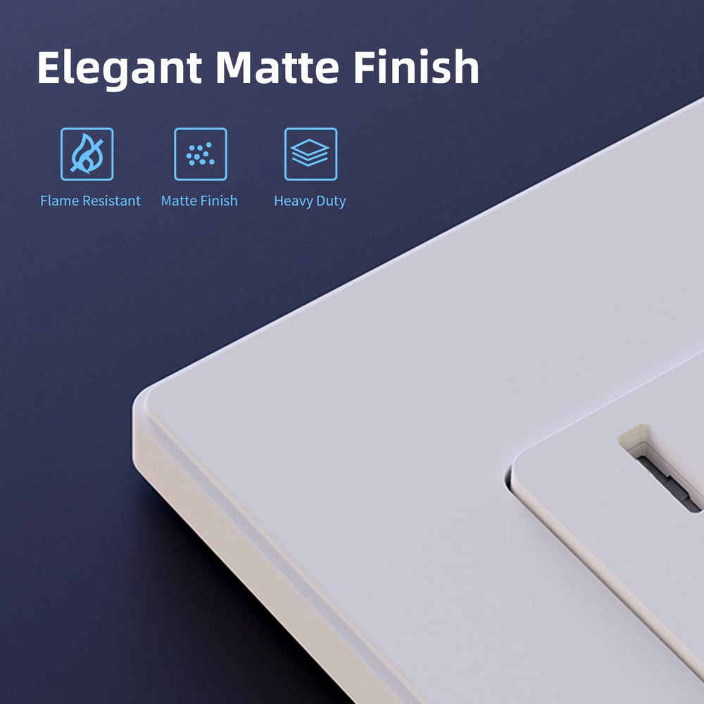 ELEGRP close-up of matte white texture highlighting scratch-resistant thermoplastic for long-lasting look