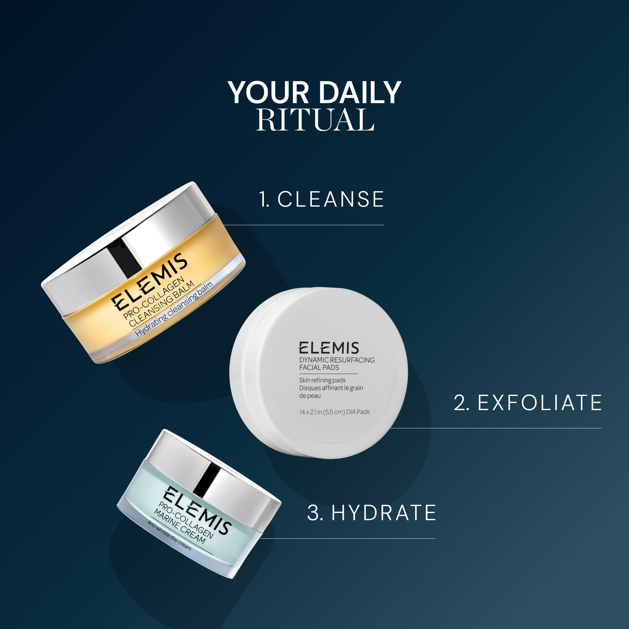 ELEMIS before and after skin texture example showing improved smoothness