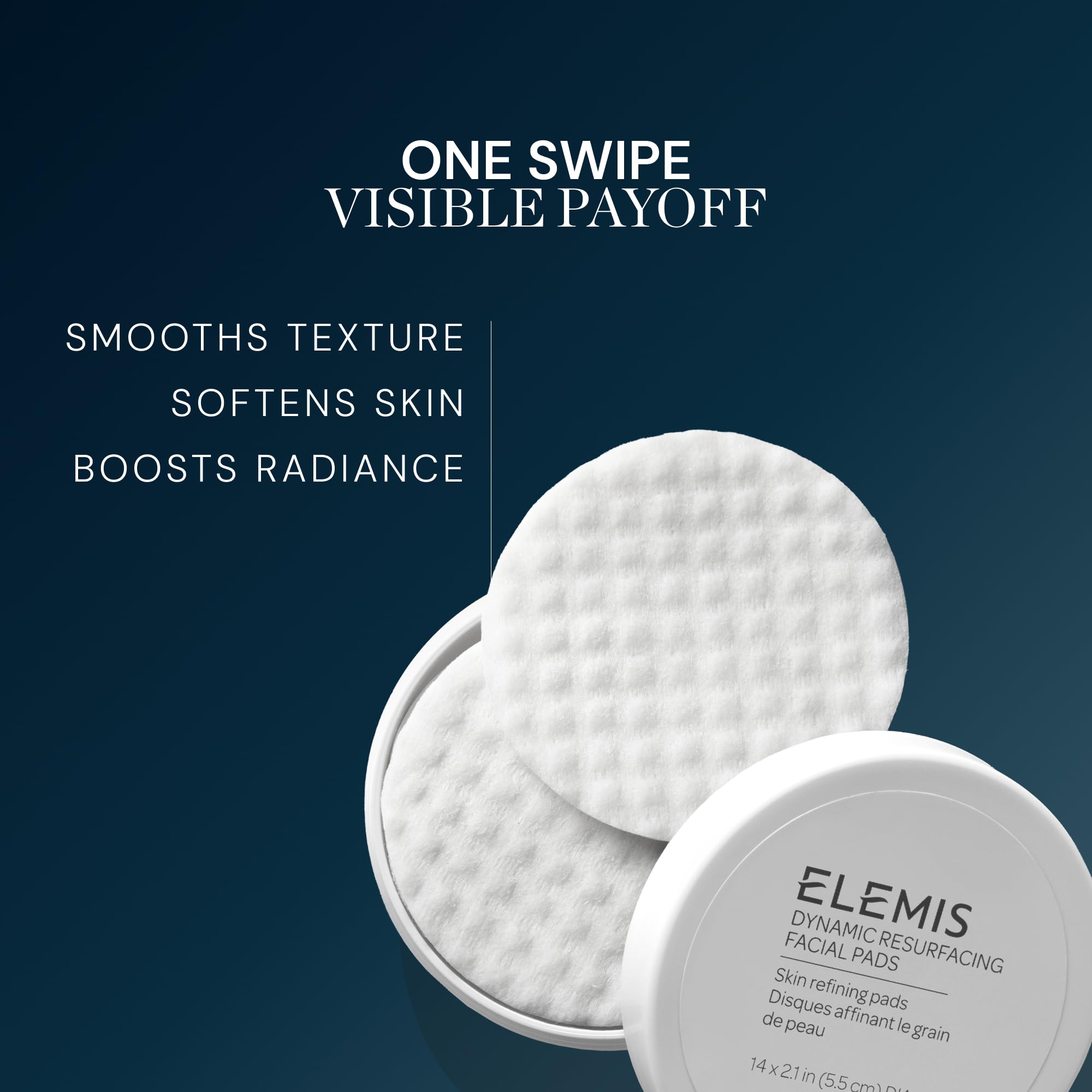 ELEMIS label close-up highlighting Tri-Enzyme Technology and ingredient transparency