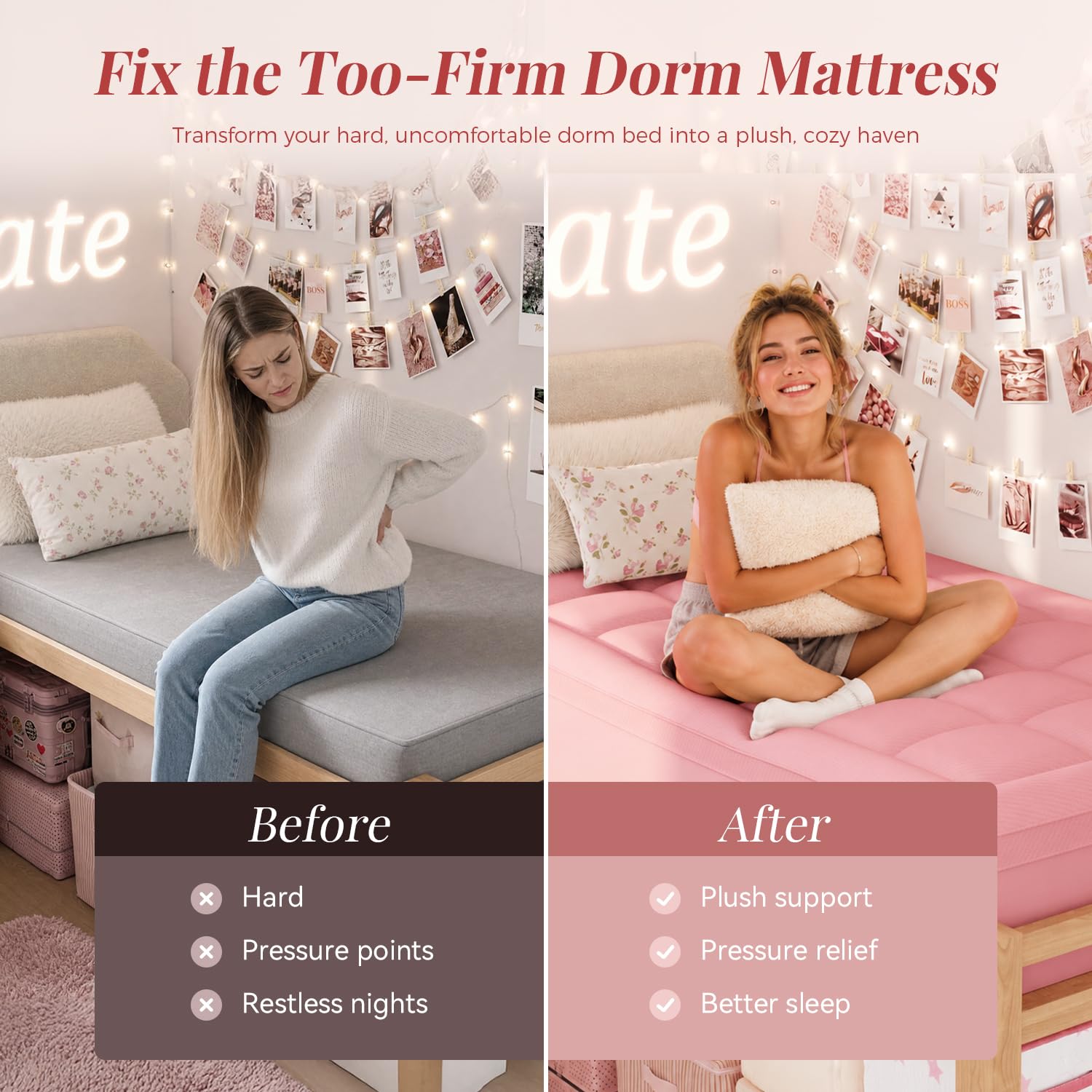 ELEMUSE gel-infused memory foam close-up displaying cooling texture for better temperature control