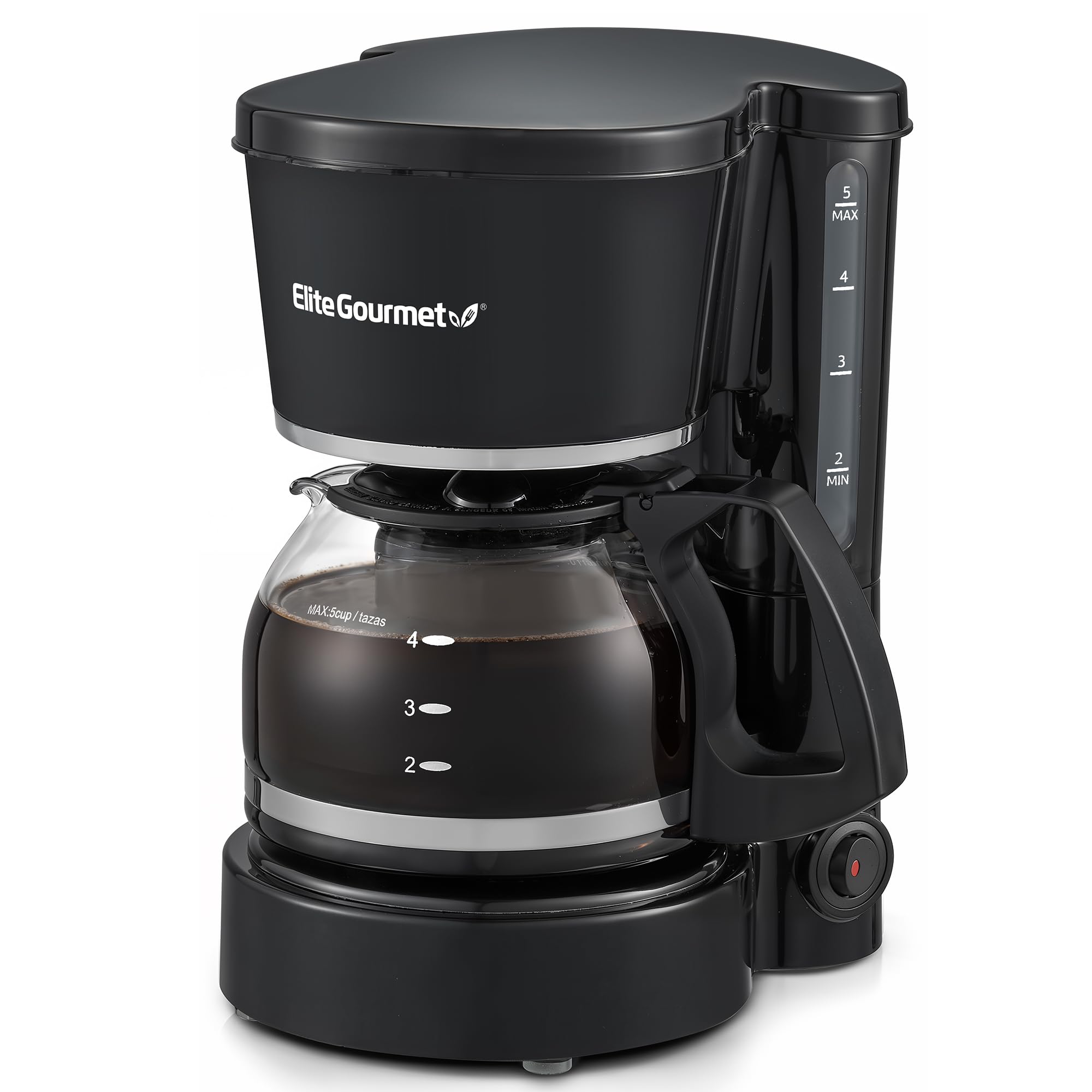 Elite Gourmet front view showing compact design and easy controls boost countertop convenience