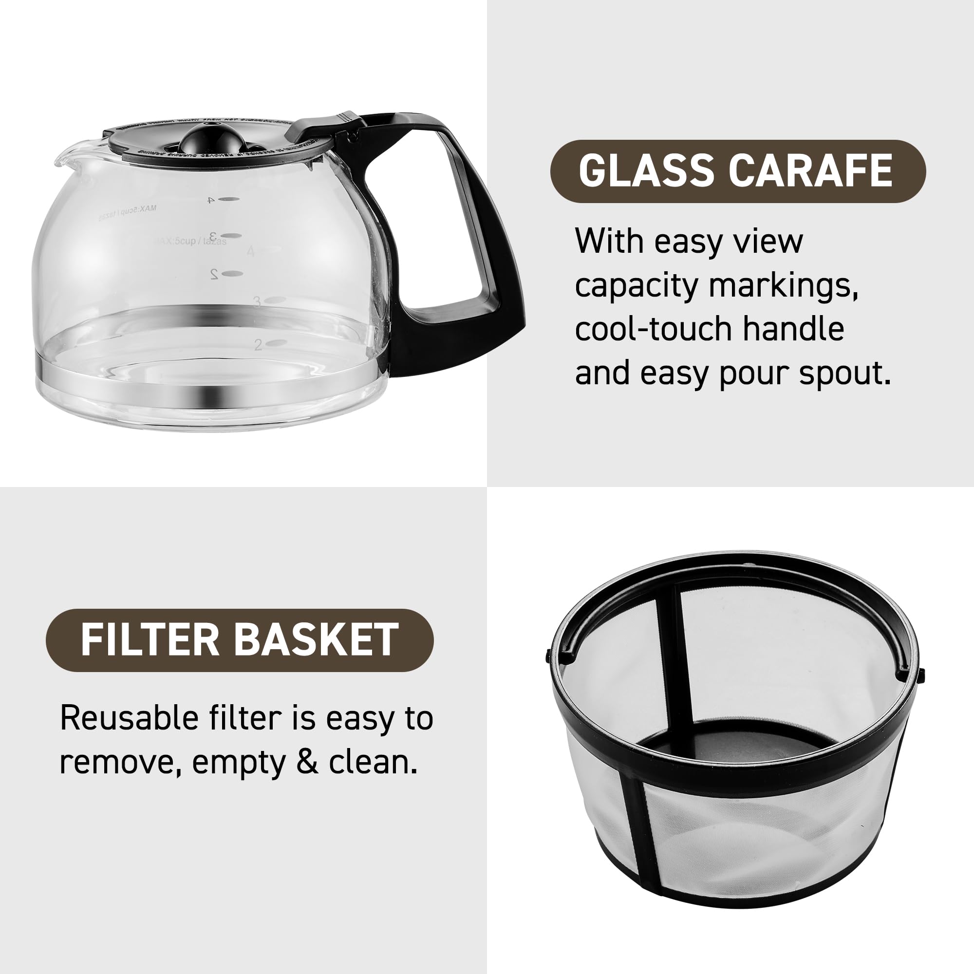 Elite Gourmet water reservoir close-up with level indicator for accurate filling benefit