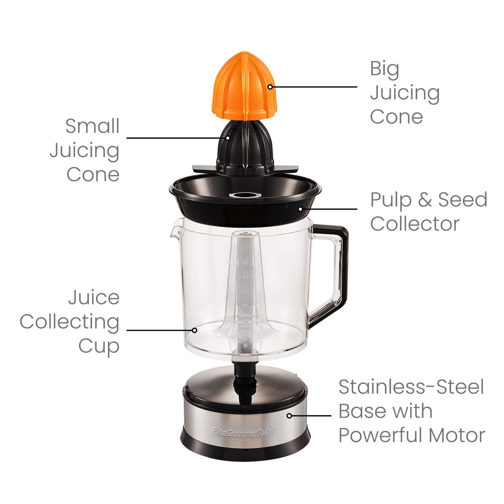 Elite Gourmet ETS740 beside a coffee mug to show compact size and space-saving benefit