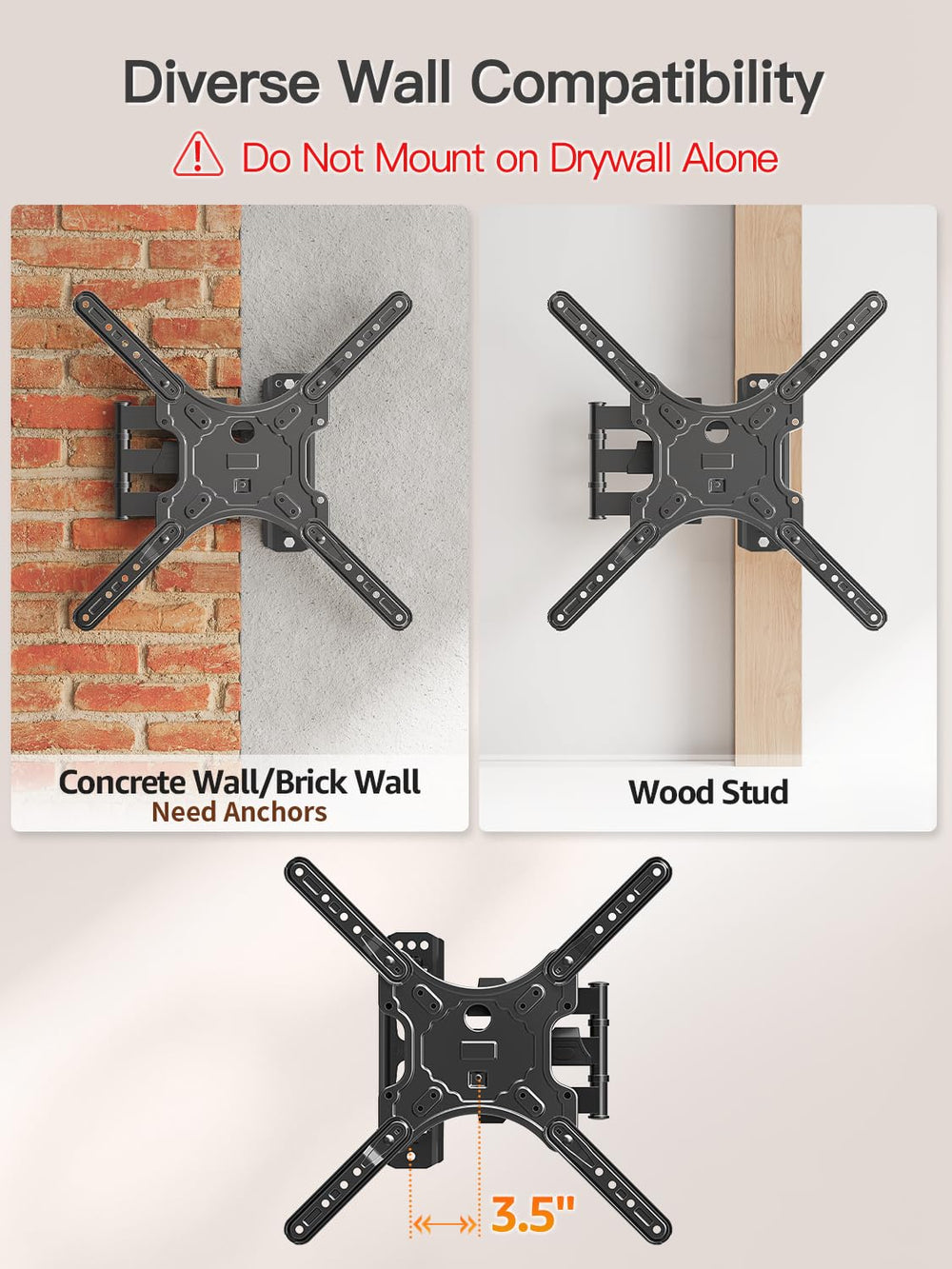 ELIVED corner installation demo showing swivel reach and flexible viewing angles