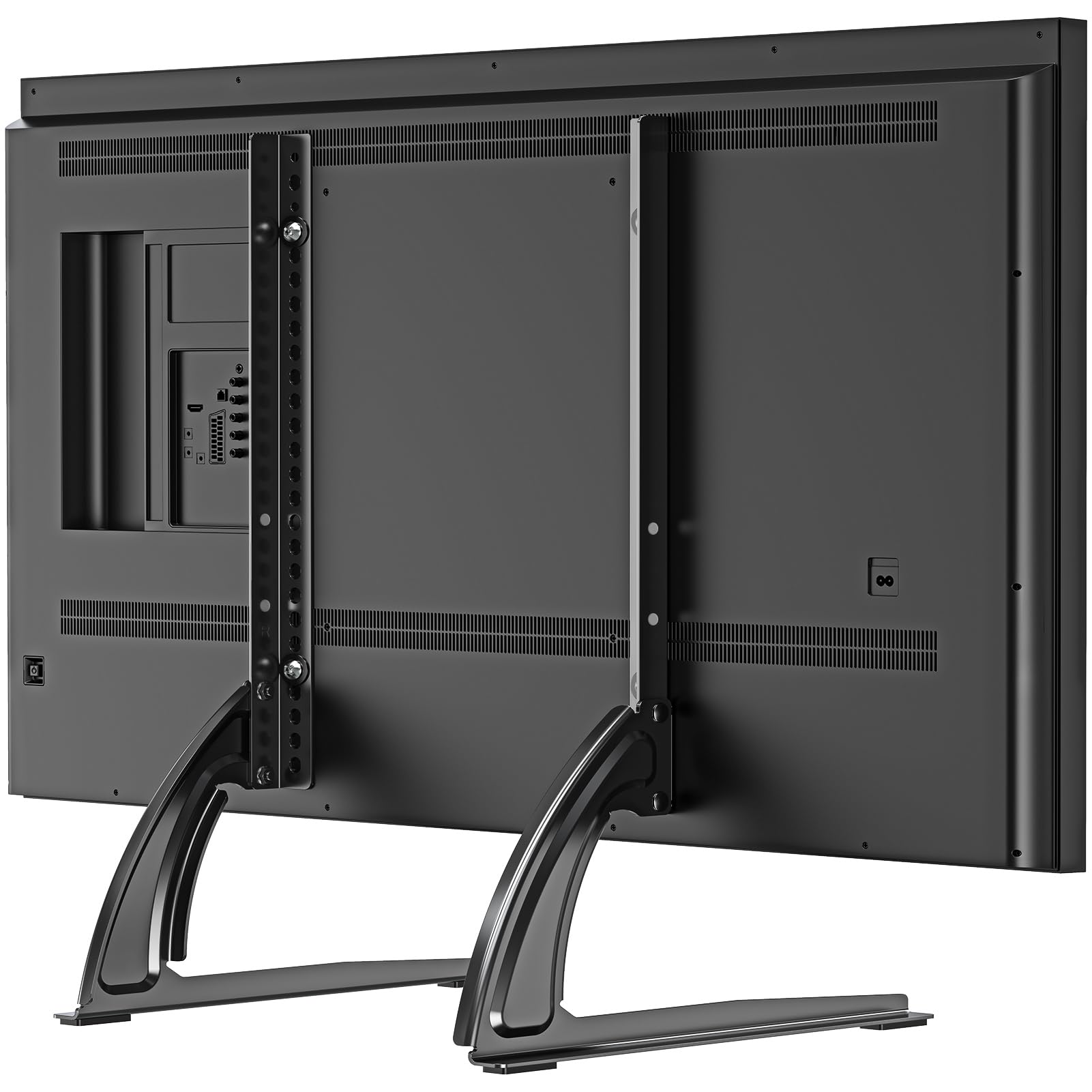 ELIVED front view with TV on stand showing stable support