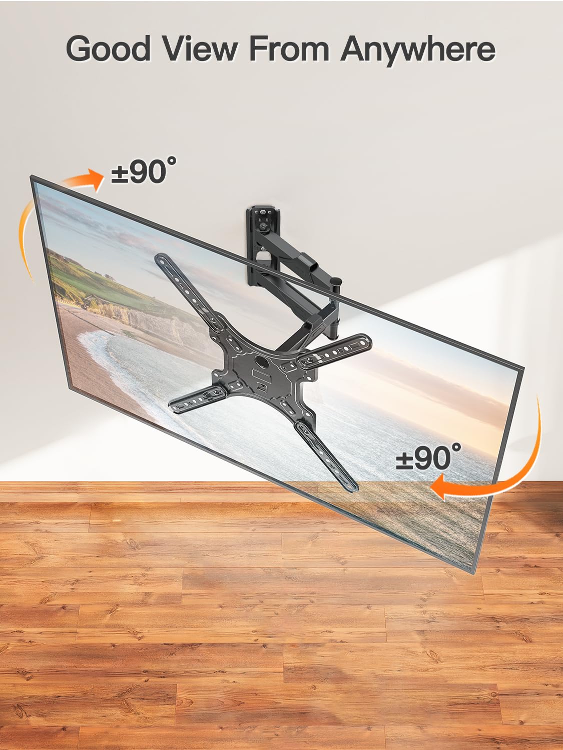 ELIVED included hardware and bubble level displayed for easy, accurate installation