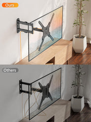 ELIVED side profile folded close to wall illustrating compact storage and sleek look