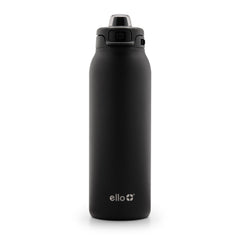 Ello Pop & Fill front view showing sleek black bottle and branding benefit: clear product identity