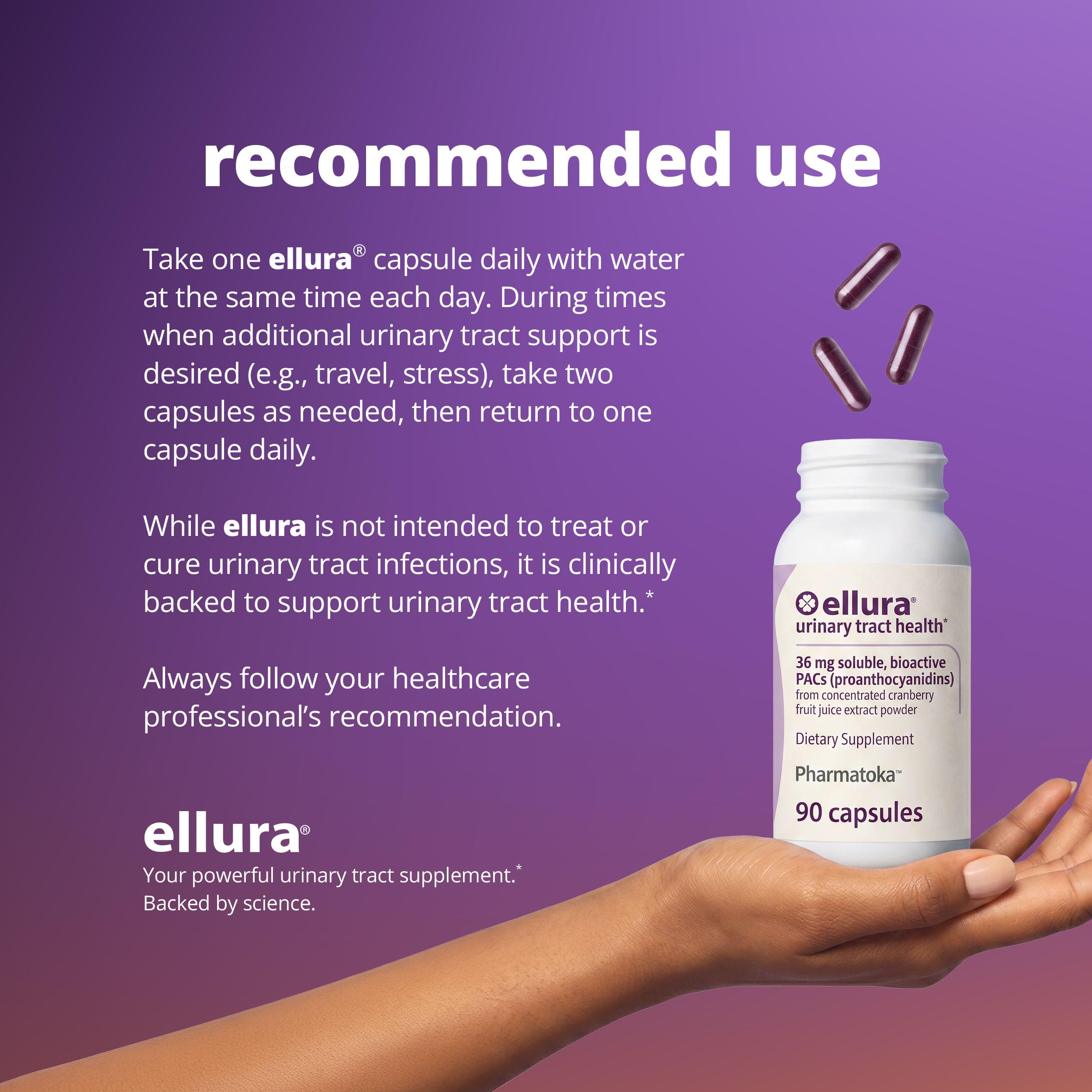ellura fresh cranberries used in the extract highlighting natural fruit sourcing benefit