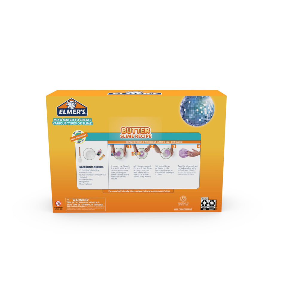Elmer's slime held in hand to show scale and child-friendly portions