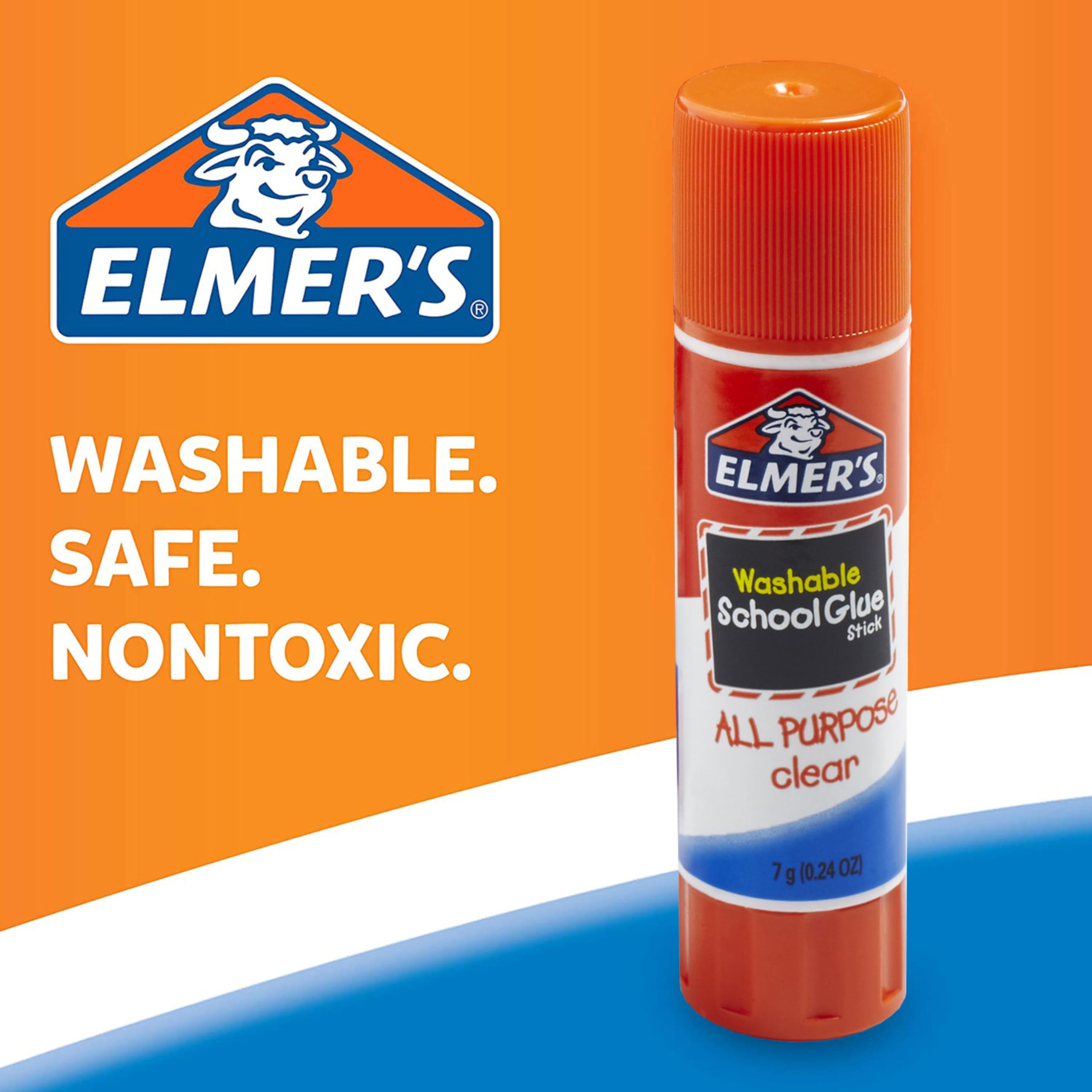 Elmer's close-up of twist-up glue stick applicator for controlled application