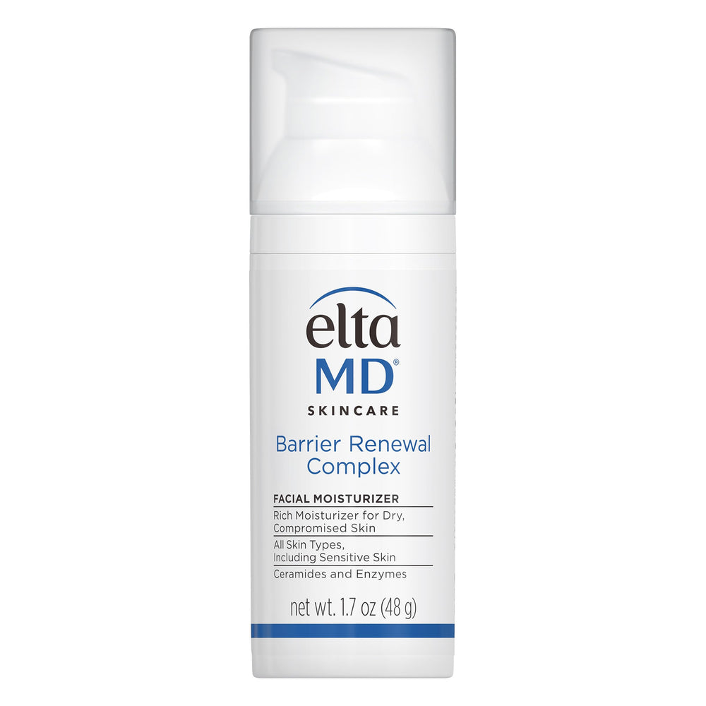 EltaMD front view of 1.7 oz jar showing clean packaging and benefit hydration