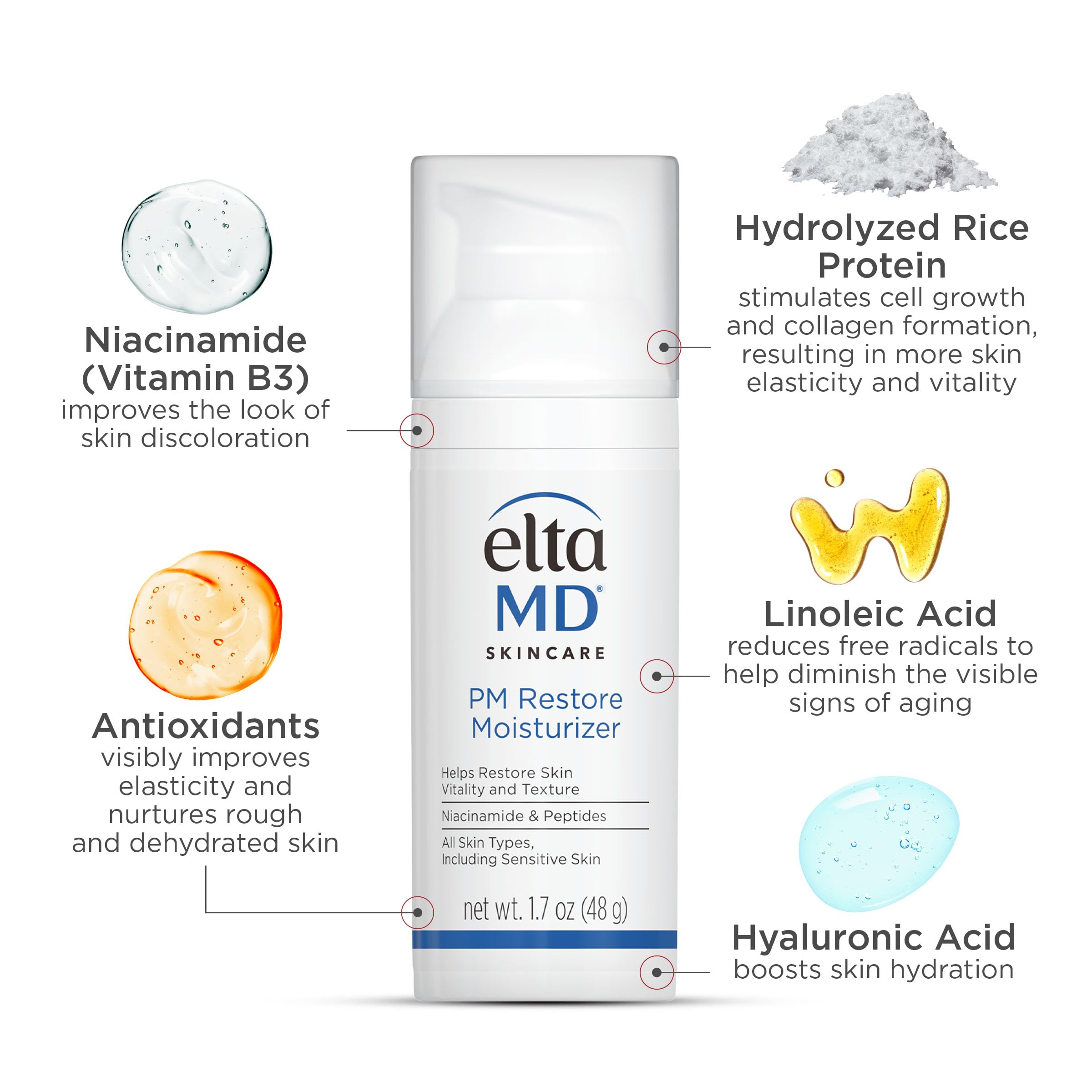 EltaMD on a bathroom shelf at night, lifestyle scene for evening skincare routine