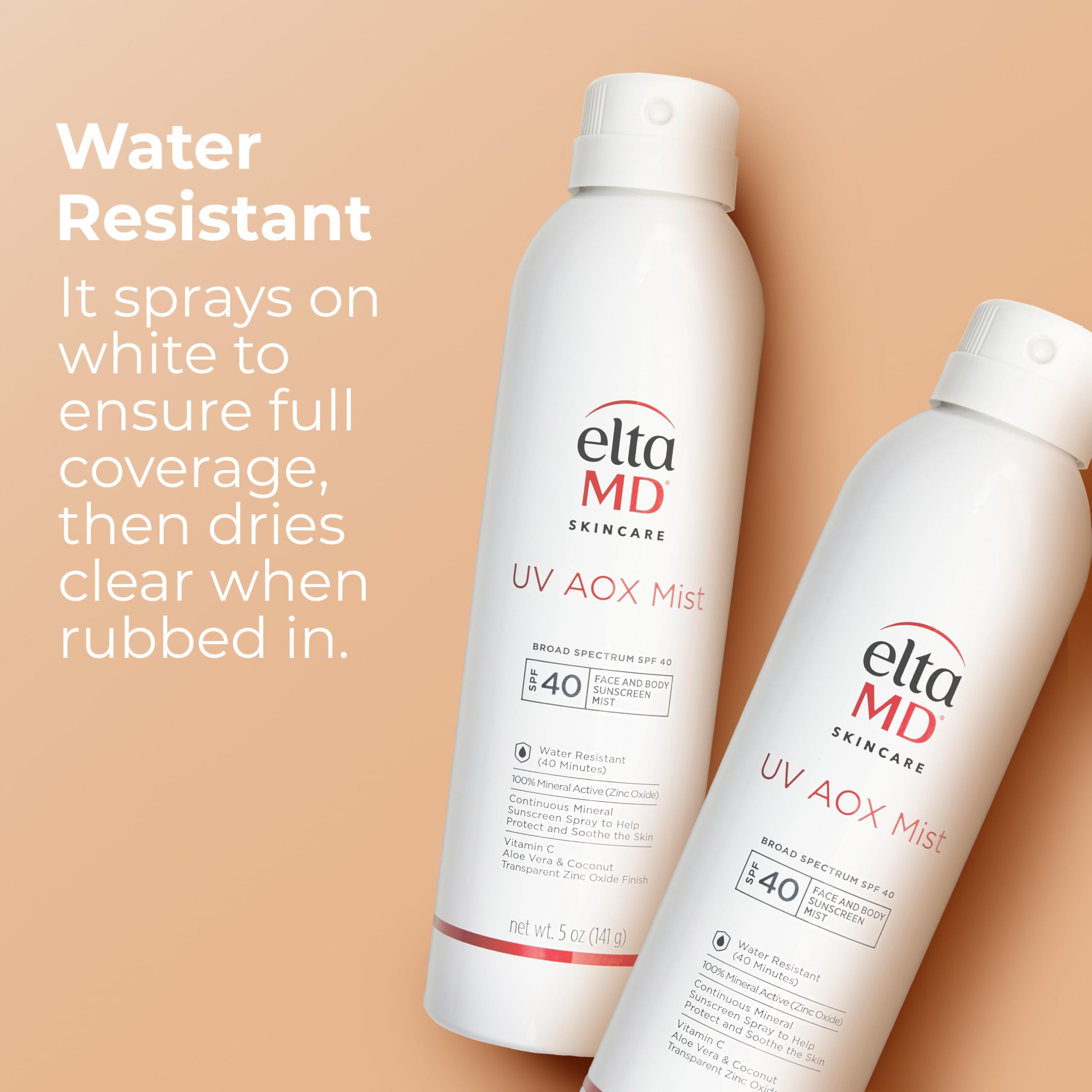EltaMD bottle in hand to show 5 oz scale and portability for on-the-go use