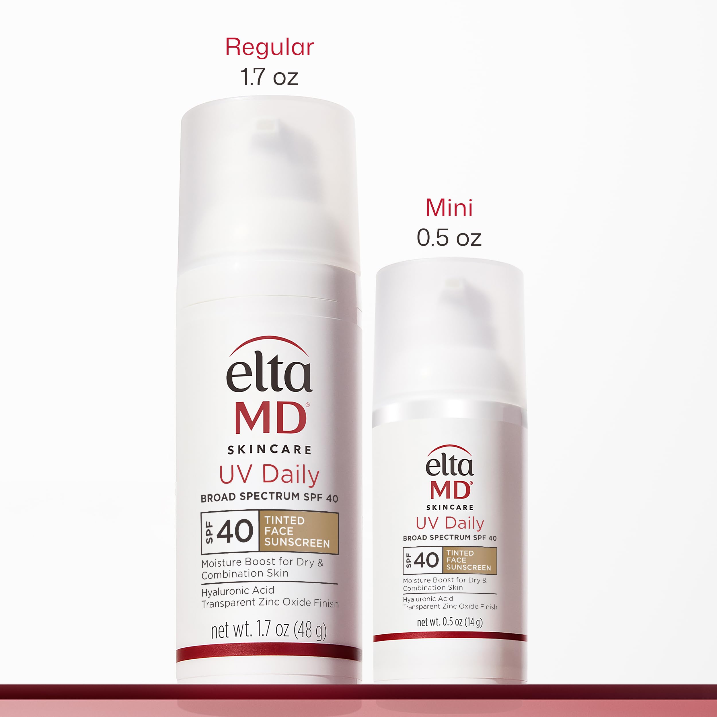 EltaMD tinted moisturizer texture swirl showing smooth blend