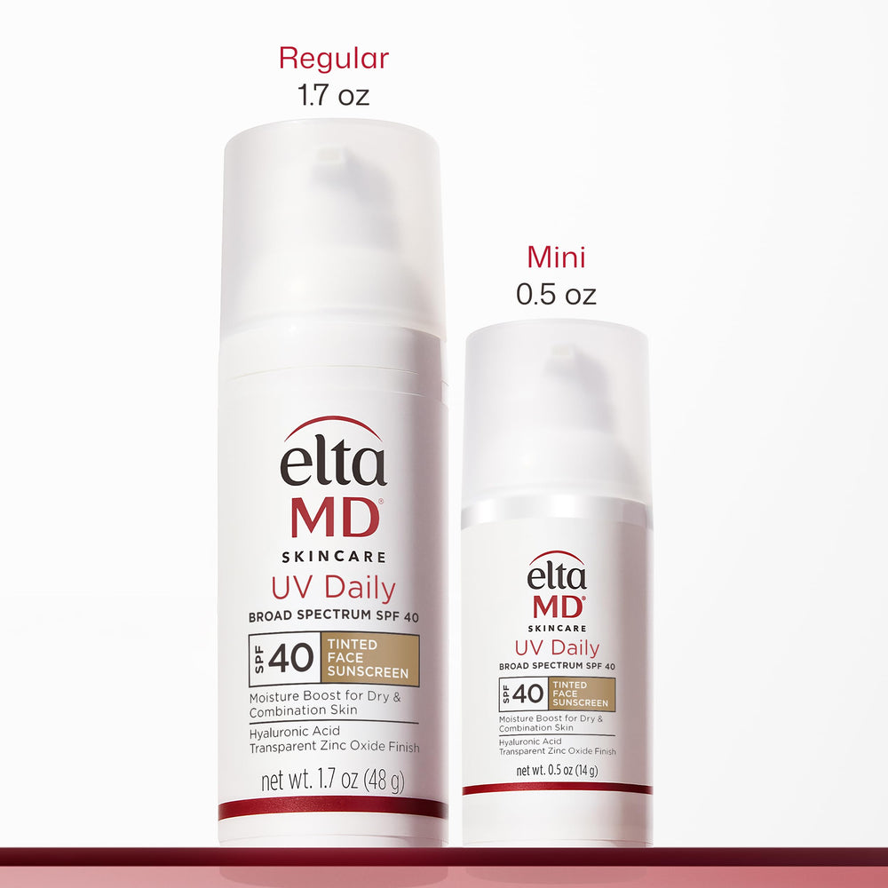 EltaMD tinted moisturizer texture swirl showing smooth blend