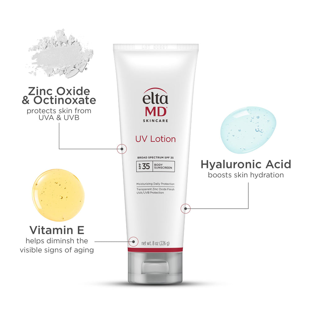 EltaMD applied to face showing clear finish and natural appearance