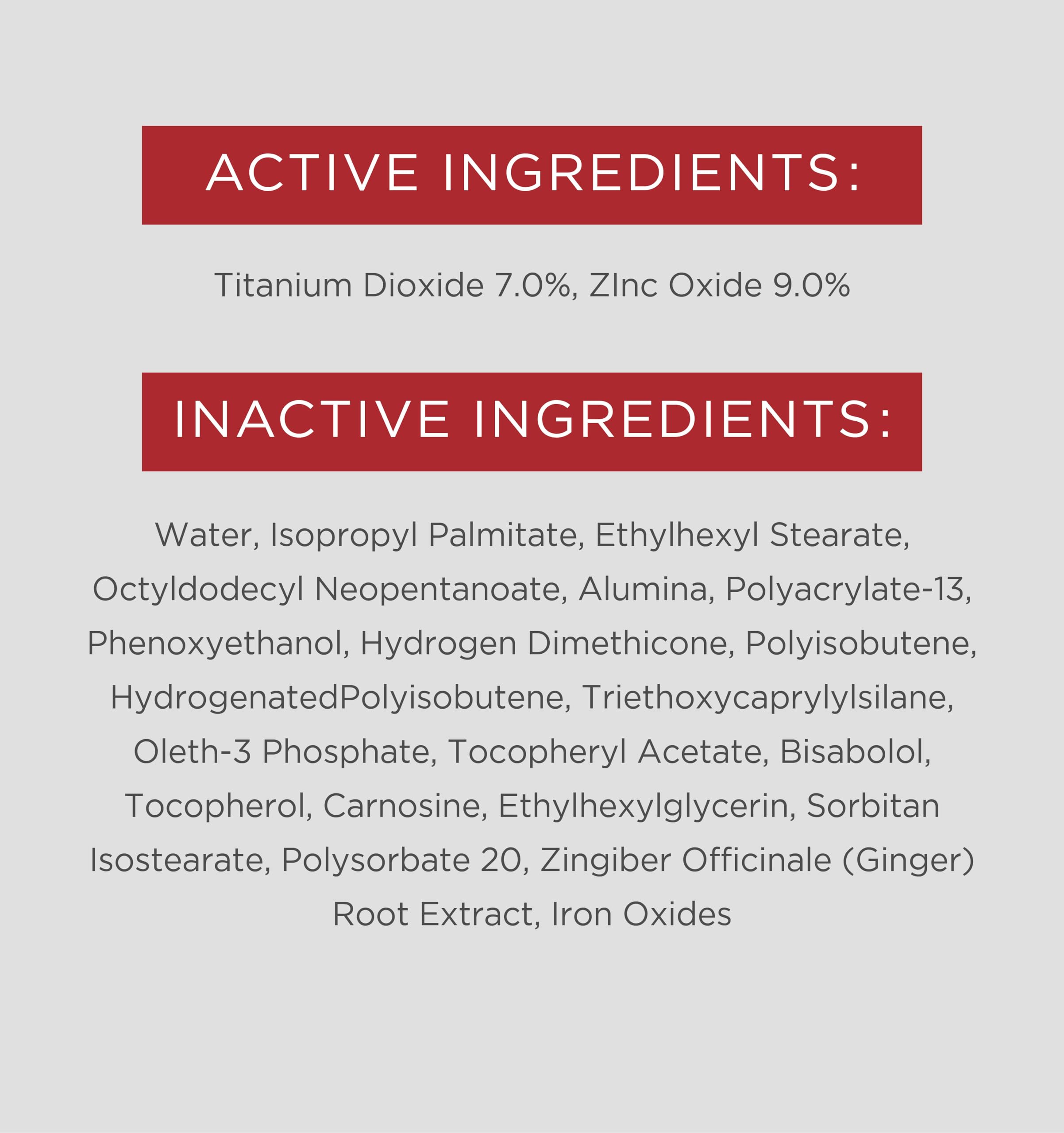 EltaMD back label lists ingredients and gentle formulation benefit