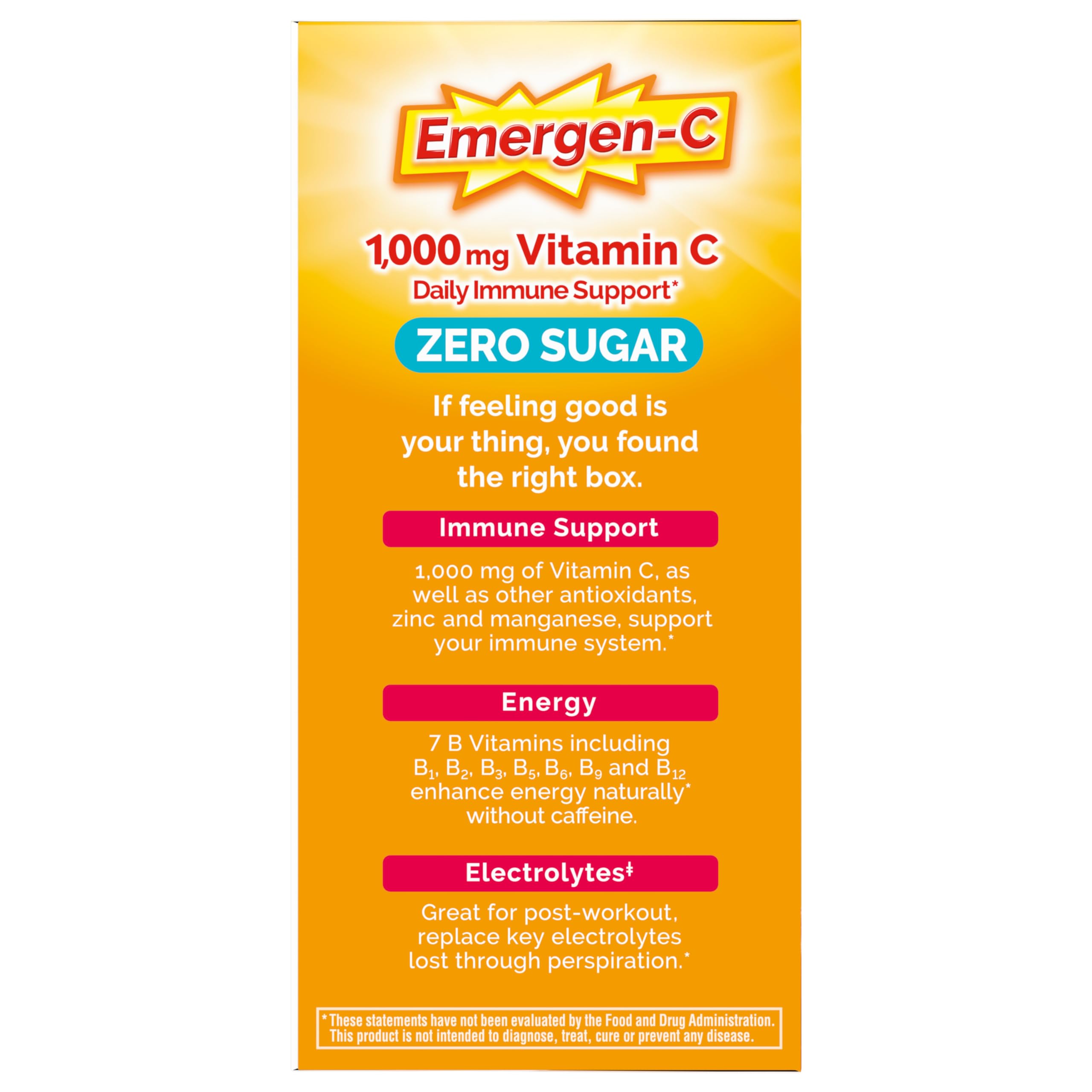 Emergen-C glass with ice and raspberry garnish for refreshing daily use