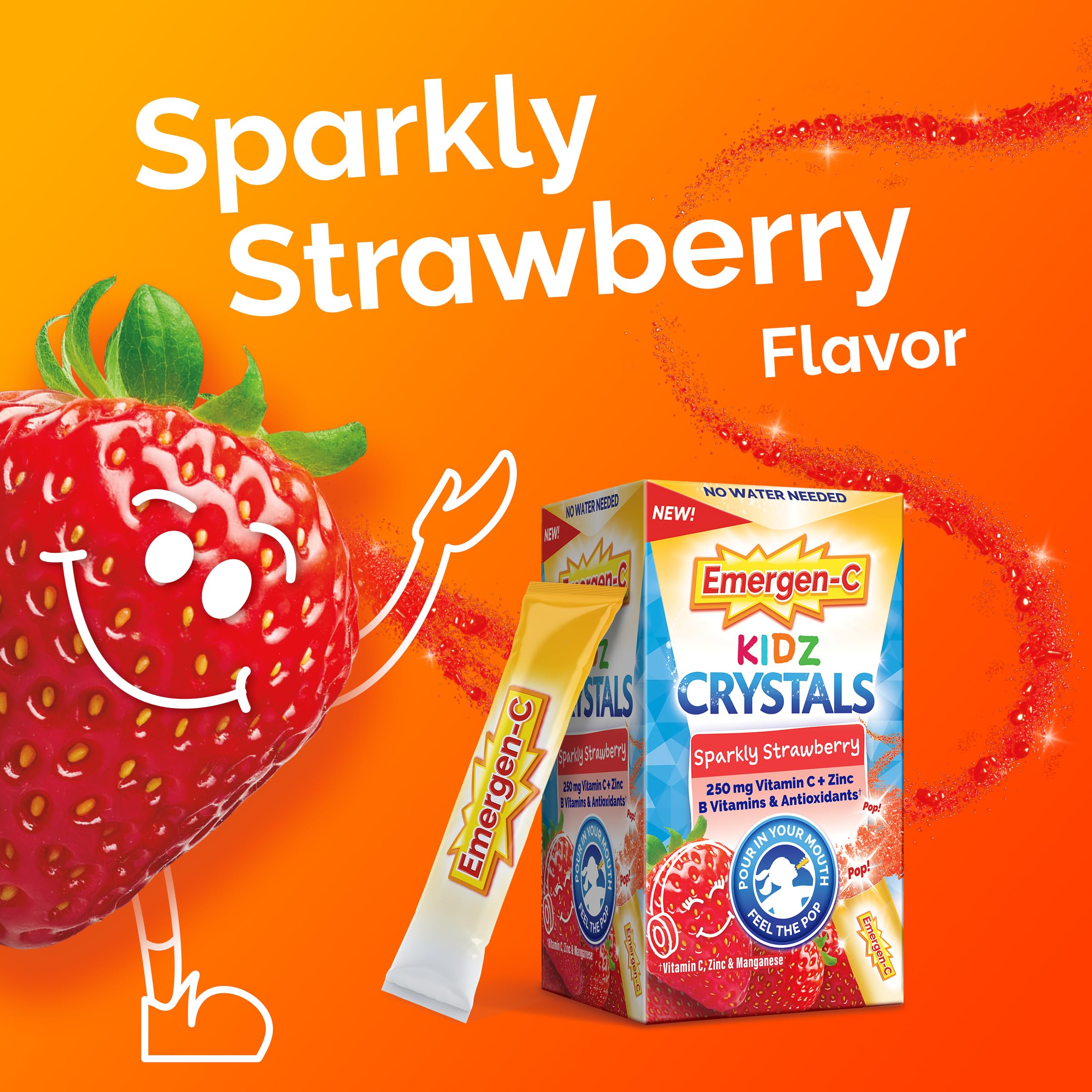 Emergen-C Kidz packets inside a school lunchbox for convenience