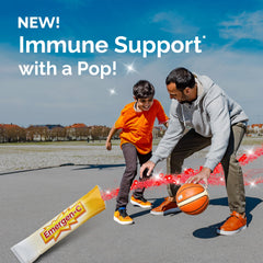 Emergen-C Kidz single stick packet visible for easy grab-and-go