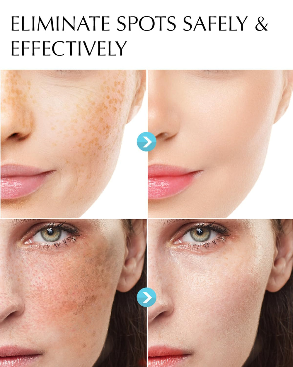 EnaSkin texture close-up highlighting creamy serum consistency and quick absorption